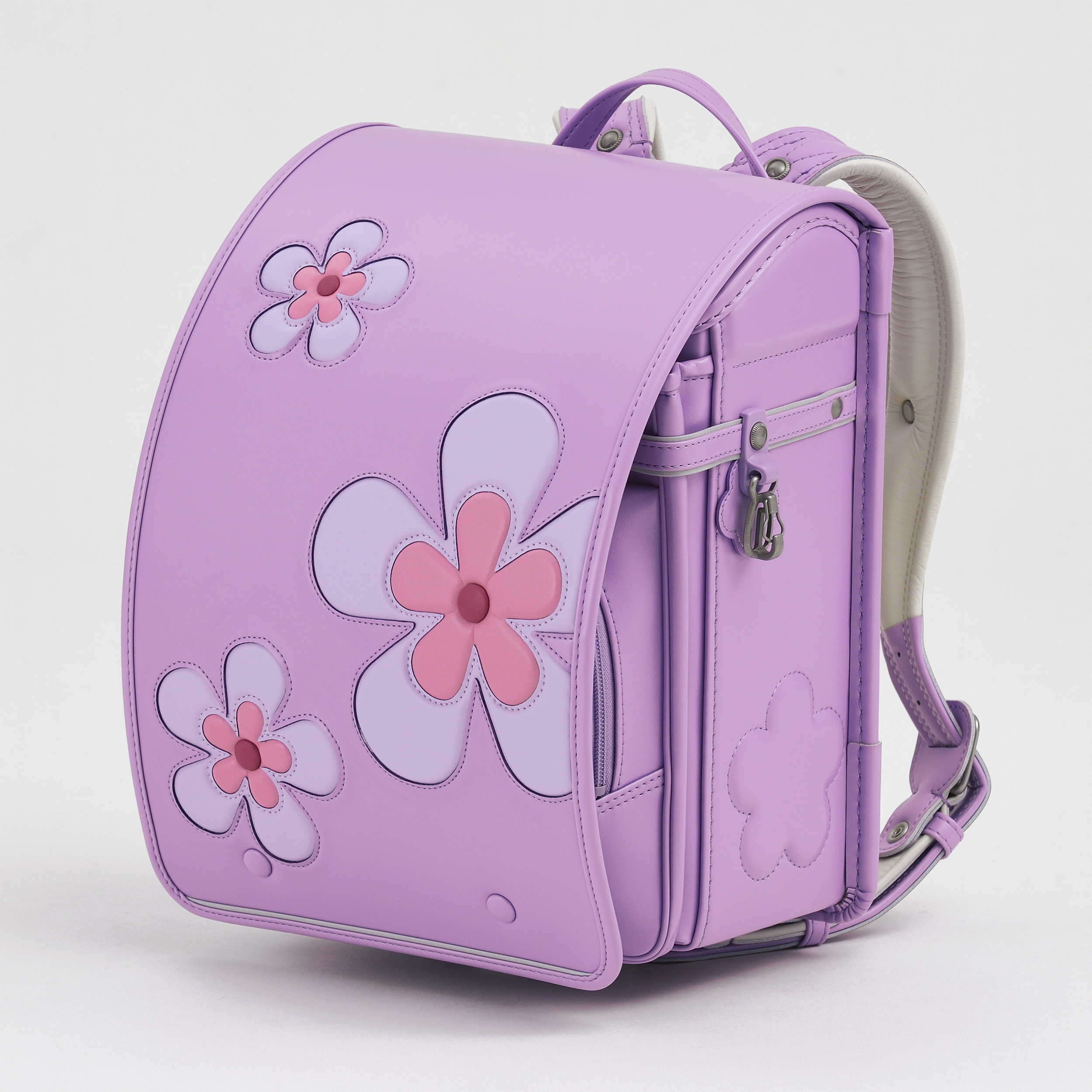 ランドセル 女の子 紫 パール ラベンダー ハート 新品 BOX バッグ